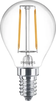 A clear, close-up studio shot of a single LED light bulb.