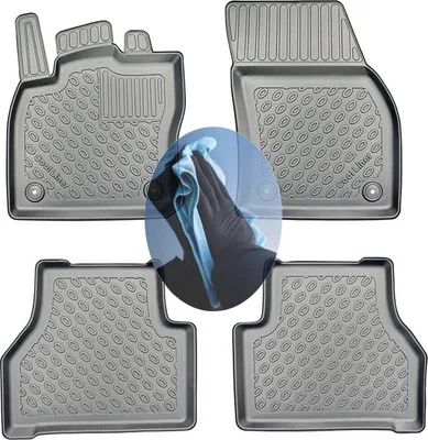 Produktbild von Z512557 TPE-Gummifußmatten kompatibel mit  Ford Tourneo Connect Titanium 3 Hochdachkombi  2022- 5Sitze