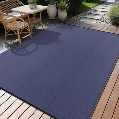 Immagine prodotto di Tappeto da esterno resistente alle intemperie, 180x270 cm, colore blu navy