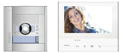 Produktbild von BTICINO Video-Set Flex’ONE, Türstation SFERA, CLASSE300 X13E, 2-Draht, grau/weiß, 1 Stk.
