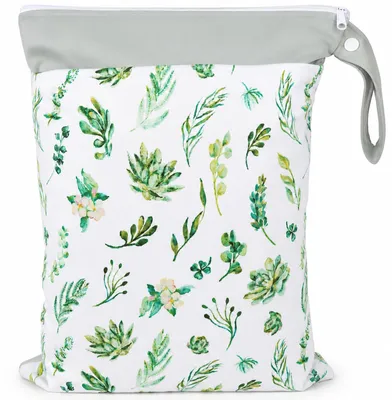 Immagine prodotto di Borsa per pannolini grande, impermeabile, 30 x 40 cm, con 2 scomparti termici, ideale per l'uso in viaggio