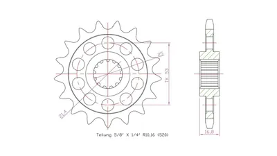 Produktbild von ESJOT Antriebsritzel "32172" 520
