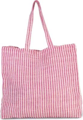 Produktbild von Kimood Gestreifte Shoppingtasche aus Juco