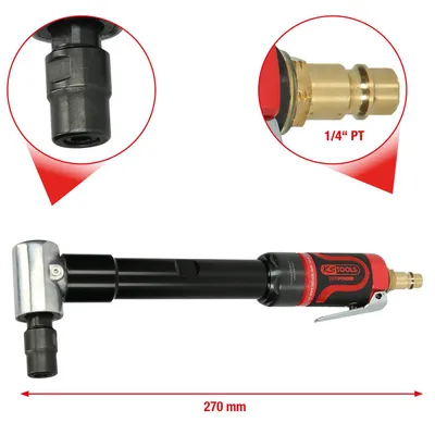 Produktbild von KS Tools SlimPOWER Mini-Druckluft-Winkelstabschleifer, 18.000 U/min