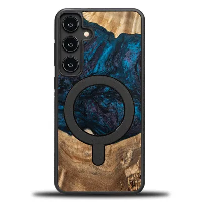 Produktbild von Holzhülle für Galaxy S24 Plus, Bewood Unique Planets Neptun für MagSafe