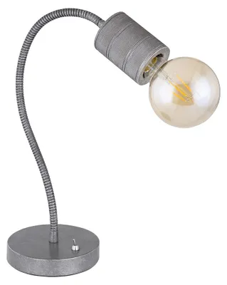 Immagine prodotto di Lampada da tavolo, metallo, argento, alluminio, faretto mobile, H 59 cm
