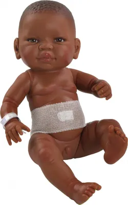 Produktbild von Paola Reina Babypuppe Junge mit Nabelband - 45cm Multikulturelles Spielzeug