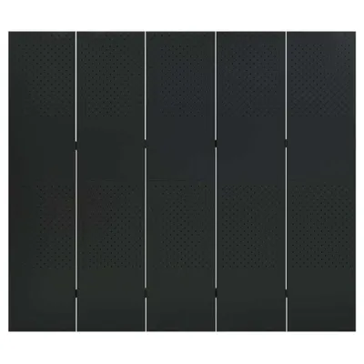 Immagine prodotto di Paravento a 5 Pannelli Nero 200x180 cm in Acciaio