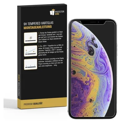 Produktbild von 6x 9H Hartglas für iPhone X Panzerfolie Displayschutz Schutzglas KLAR Panzerglas Schutzfolie
