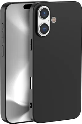 Produktbild von Hülle Schwarz für iPhone 16 - Handyhülle Kratzfest Schutzhülle Ultra Dünn Phonillico®