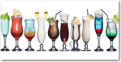 Produktbild von Tulup Glas-Bild -140x70- Wandkunst Dekorative Wand für Küche & Wohnzimmer - Essen & Getränke - Getränke - Mehrfarbig