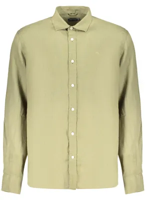 Image de T-shirt pour homme respectueux de l'environnement, avec col italien et broderie