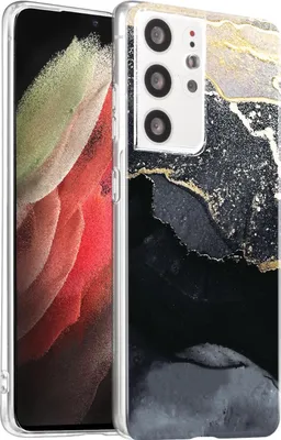 Produktbild von Hülle für Samsung Galaxy S21 Ultra Schutzhülle Marmor Motiv Handy Case Silikon Slim Cover