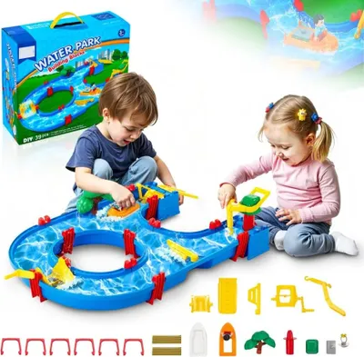 Produktbild von Sand- und Wasserspieltisch 39-teilig - Spieltisch für Kinder ab 3 Jahren
