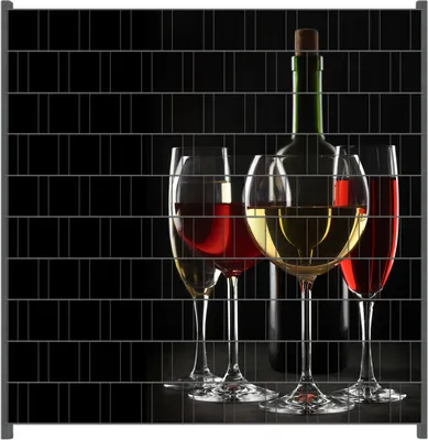 Produktbild von Wallario Zaunsichtschutz mit Motiv Weinverkostung am Abend für Ein- und Doppelstabmatten Zäune in der Größe 200 x 200 cm