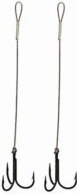 Produktbild von 2 Zusatzdrillinge Angstdrilling Stinger Gummifische, Größe:6, Länge:10cm