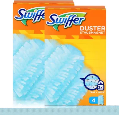 Produktbild von Swiffer Staubmagnet Tücher 4er - Nimmt 3x mehr Staub und Haare auf (2er Pack)