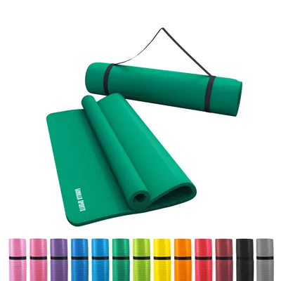 Obrázok produktu pre Gorilla Sports Podložka na jógu, 190 x 100 cm, zelená