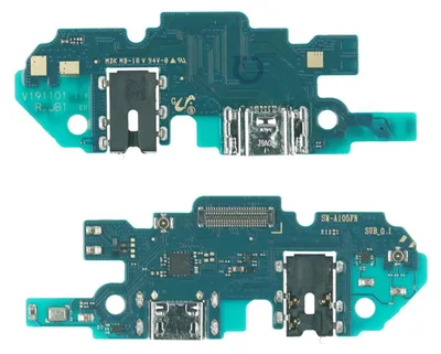 Produktbild von Samsung Galaxy A10 (SM-A105FN) Lade Anschluss Buchse Eingang microUSB Mikrofon Platine