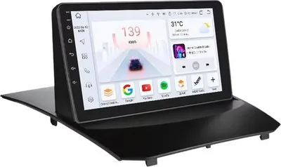 Zdjęcie produktu dla Radio samochodowe z Bluetooth i CarPlay do Forda Fiesta Mk7 (2009–2017) – kompatybilne z Apple i Android – system stereo – system nawigacyjny – 4 GB pamięci RAM, 32 GB pamięci wewnętrznej
