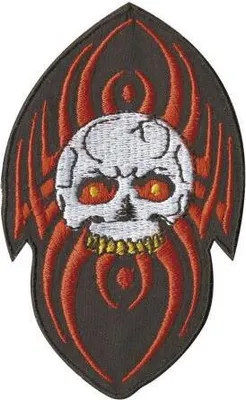 Produktbild von AUFNÄHER - Totenkopf - 03174 - Gr. ca. 6 x 9 cm - Patches Stick Applikation