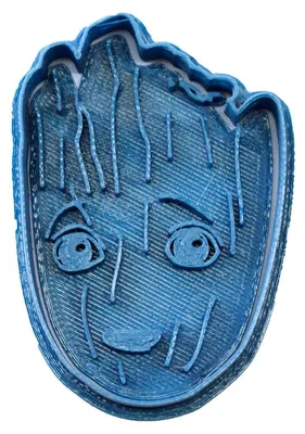 Keksausstecher Baby Face, Guardians of the Galaxy, 8x7x1,5 cm, Blau