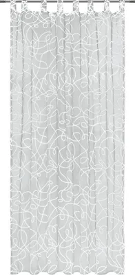 Produktbild von Fertigschal Schlaufenschal PRO 140x245 cm mit 8 Schlaufen, blickdicht, Weiß