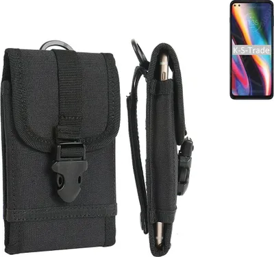 Produktbild von K-S-Trade Holster Handy Hülle kompatibel mit Motorola Moto G 5G Plus Holster Handytasche Gürtel Tasche Schutz Hülle Robust Outdoor schwarz