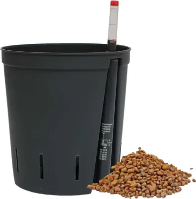 Produktbild von Set3 Kulturtopf + Wasserstandsanzeiger + Blähton 4 - 8 mm Hydropflanzen Ø 18 cm Höhe 19 cm