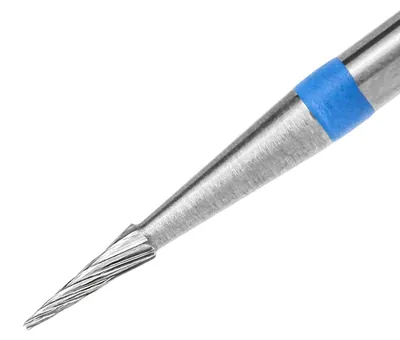 Produktbild von Hartmetallfräser Fräseraufsatz Bohrer Rundkegel Normal Schleifer Maniküre (blauer Ring)