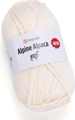 Produktbild von YarnArt Alpine Alpaka Neue Wolle, 150g, Cremetöne – Ideale Wahl für warme Winterprojekte