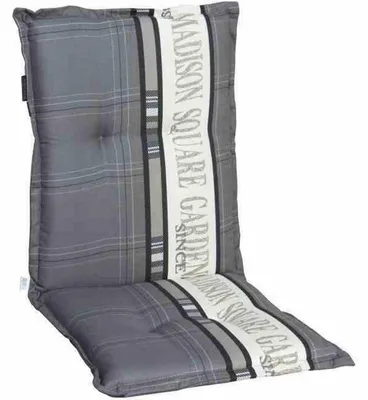 Image de Madison Housse d'assise pour chaise à dossier bas Garden 105 x 50 cm Gris MONLA056