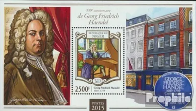 Produktbild von Briefmarken Niger 2015 Mi Block 408 (kompl. Ausg.) postfrisch Georg Friedrich Händel