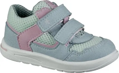 Produktbild von Pepino Elli, Mädchen Synthetik Halbschuhe mit Klettverschluss in blau, mittlere Weite, waschbar bei 30 Grad