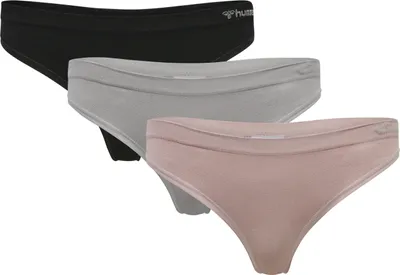Productafbeelding van Hummel Hmljuno 3-pack naadloze stringbroekjes - zwart, maat: M