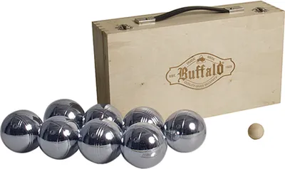 Produktbild von Boule-Set Metall (8 Stück) in Holzkiste