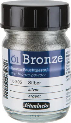 Zdjęcie produktu dla Proszek metaliczny Oil-Bronze Schmincke 50 ml - 15 805 srebrna