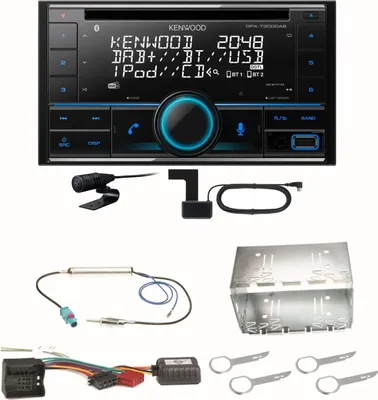 Produktbild von Kenwood DPX-7300DAB Bluetooth Digitalradio Einbauset für Fox Polo 9N3