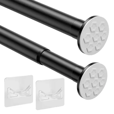 Imagen del producto de Barra extensible para cortina de ducha, de 70 a 120 cm, sin necesidad de taladrar
