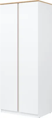 Obrázek produktu pro Šatní skříň REMI RM10 Šatní skříň 78x194x52 cm 2 dveře 2 tyče Bílý dub/Evoke
