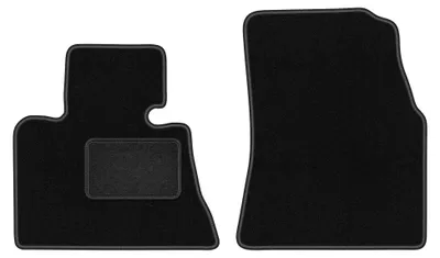 Produktbild von Velours-Fußmatten Vorne für BMW X5 E53 1999-2006 (2WD) – 2-tlg, Schwarz, passgenau – Wielganizator LUX