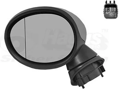 Produktbild von VAN WEZEL 0518807 Außenspiegel Seitenspiegel Links für MINI Schrägheck (F56) Asphärisch Beheizt Grundiert