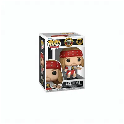 A Funko Pop! vinyl figure of Axl Rose in its packaging.