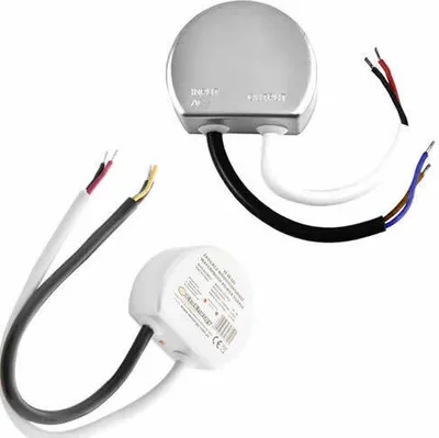 Produktbild von LED Trafo rund Rundnetzteil 12V/DC 10W 15W Wasserfest IP67 Unterputzdose 15W
