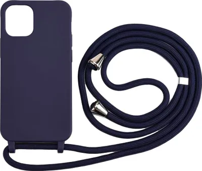 Produktbild von iPhone 12 / 12 Pro Hülle - Coverup TPU Back Cover mit Handykette - Biologisch Abbaubar - Blau