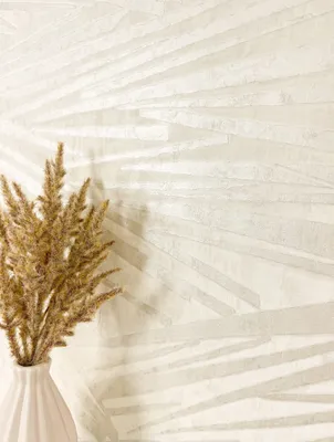 Produktbild von NEWROOM Tapete Weiß Vliestapete Linien - Mustertapete Glamour Creme Perlmutt Struktur Glanz Glanztapete Modern Streifentapete