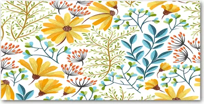 Produktbild von Tulup Glas-Bild -140x70- Wandkunst Dekorative Wand für Küche & Wohnzimmer - Blumen & Pflanzen - Frühlingsblumen - Mehrfarbig
