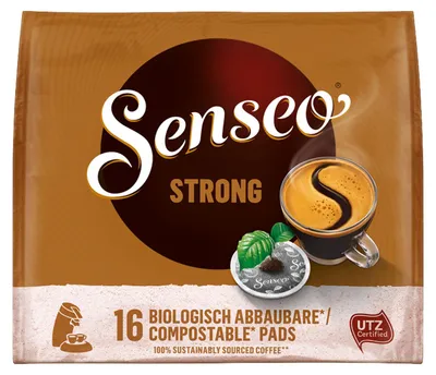 Produktbild von Senseo, Kaffeepads, Kräftig, 16 er, 111 g, UTZ