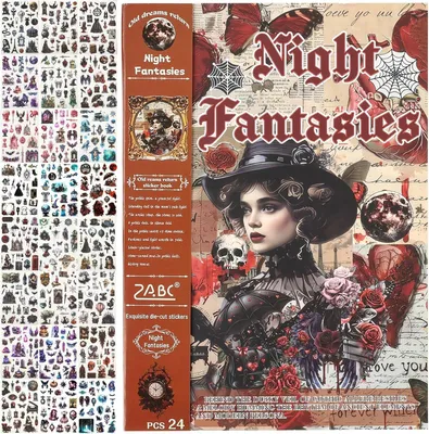 Imagen del producto de Stickerbuch Bullet Journal, 24 Seiten, über 400 Designs, kreative Aufkleber für Journaling