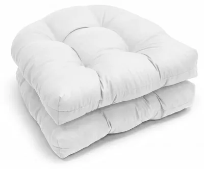 Produktbild von Set von 2 Sitzkissen für Außen 48 x 48 cm, Halbrund und Bequem